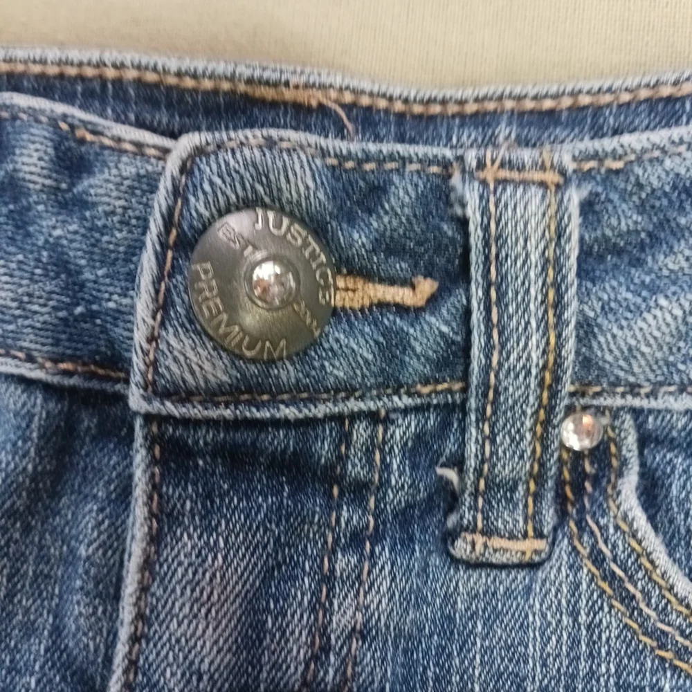 Justice Girls Denim Shorts Medium Wash Size 6 Regular